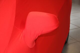 Vollgarage Mikrokontur® Rot mit Spiegeltaschen für BMW X1