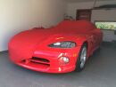 Red AD-Cover ® Mikrokontur with mirror pockets for Dodge Viper