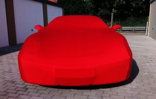 Vollgarage Mikrokontur® Rot mit Spiegeltaschen für Ferrari F430