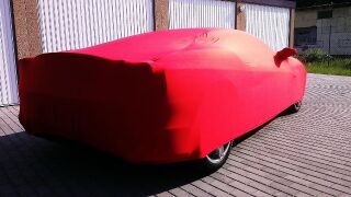 Vollgarage Mikrokontur® Rot mit Spiegeltaschen für Ferrari F430