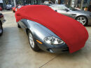 Red AD-Cover ® Mikrokontur with mirror pockets for Jaguar XK8