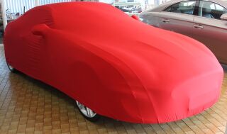 Vollgarage Mikrokontur® Rot mit Spiegeltaschen für Jaguar XK