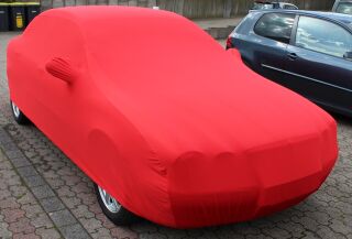 Vollgarage Mikrokontur® Rot mit Spiegeltaschen für Jaguar X-Type