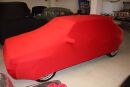 Red AD-Cover ® Mikrokontur with mirror pockets for Lancia Delta I Typ 831 (GT, HF,S4, EVO…)