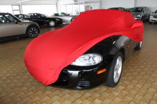 Vollgarage Mikrokontur® Rot mit Spiegeltaschen für Mazda...