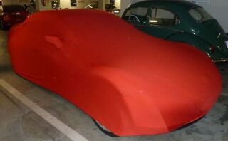 Vollgarage Mikrokontur® Rot mit Spiegeltaschen für Mazda RX 8