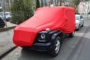 Red AD-Cover ® Mikrokontur with mirror pockets for Mercedes G-Klasse