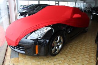 Vollgarage Mikrokontur® Rot mit Spiegeltaschen für Nissan 350 Z und Roadster