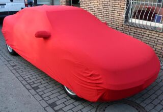 Vollgarage Mikrokontur® Rot mit Spiegeltaschen für Opel Calibra