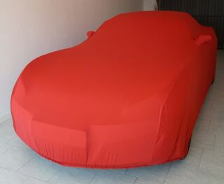 Vollgarage Mikrokontur® Rot mit Spiegeltaschen für Opel GT II