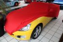 Red AD-Cover ® Mikrokontur with mirror pockets for Opel Speedster