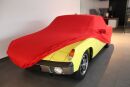 Red AD-Cover ® Mikrokontur with mirror pockets for Porsche 914