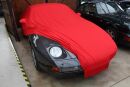 Red AD-Cover ® Mikrokontur with mirror pockets for Porsche 928