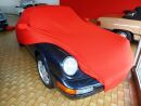 Red AD-Cover ® Mikrokontur with mirror pockets for Porsche 964