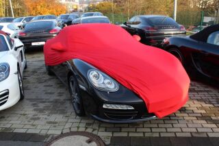 Vollgarage Mikrokontur® Rot mit Spiegeltaschen für Porsche Boxster 986 & 987