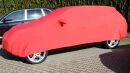 Vollgarage Mikrokontur® Rot mit Spiegeltaschen für Porsche Cayenne 1