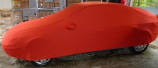 Vollgarage Mikrokontur® Rot mit Spiegeltaschen für Renault Laguna
