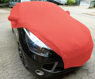 Vollgarage Mikrokontur® Rot mit Spiegeltaschen für Renault Wind