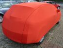 Red AD-Cover ® Mikrokontur with mirror pockets for Seat Leon