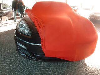 Vollgarage Mikrokontur® Rot mit Spiegeltaschen für Porsche Panamera