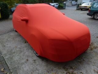 Vollgarage Mikrokontur® Rot mit Spiegeltaschen für Audi A4 Avant B5