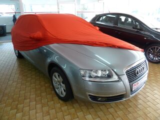 Vollgarage Mikrokontur® Rot mit Spiegeltaschen für Audi A6 Kombi