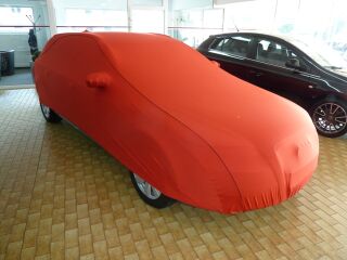 Vollgarage Mikrokontur® Rot mit Spiegeltaschen für Audi A6 Kombi