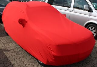 Vollgarage Mikrokontur® Rot mit Spiegeltaschen für BMW 3er Kombi (E46) Bj. 98-07