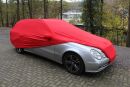 Red AD-Cover ® Mikrokontur with mirror pockets for Mercedes E-Klasse Kombi S211