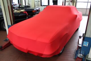 Vollgarage Mikrokontur® Rot ohne Spiegeltaschen für Mercedes SL Cabriolet R107