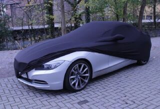 Black AD-Cover ® Mikrokuntur with mirror pockets for BMW Z4 BMW E89