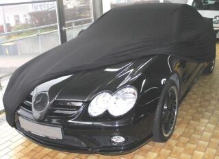 Vollgarage Mikrokontur® Schwarz mit Spiegeltaschen für Mercedes SL Cabriolet R230
