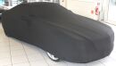Black AD-Cover ® Mikrokuntur with mirror pockets for Mercedes SL R231