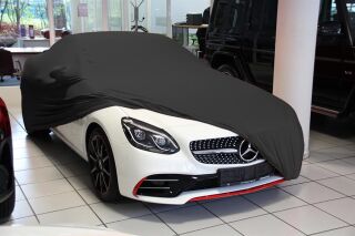 Vollgarage Mikrokontur® Schwarz mit Spiegeltaschen für Mercedes SLK R172