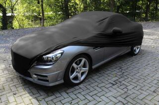 Vollgarage Mikrokontur® Schwarz mit Spiegeltaschen für Mercedes SLK R172