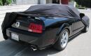 Black AD-Cover ® Mikrokuntur with mirror pockets for Ford Mustang ab 2005