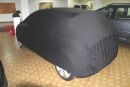 Black AD-Cover ® Mikrokuntur with mirror pockets for Opel Corsa D ab 2008
