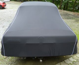 Vollgarage Mikrokontur® Schwarz mit Spiegeltaschen für Mercedes S-Klasse W116