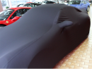 Black AD-Cover ® Mikrokuntur with mirror pockets for Porsche 997 Turbo