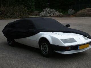 Black AD-Cover ® Mikrokuntur with mirror pockets for Alpine A310