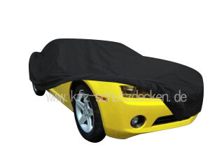 Black AD-Cover ® Mikrokuntur with mirror pockets for Chevrolet Camaro from 2010