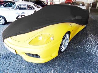 Vollgarage Mikrokontur® Schwarz mit Spiegeltaschen für Ferrari F 360