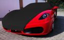 Black AD-Cover ® Mikrokuntur with mirror pockets for Ferrari F430