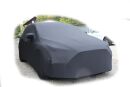 Black AD-Cover ® Mikrokuntur with mirror pockets for Ford Focus