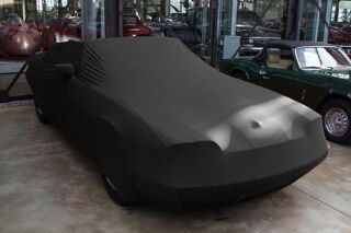 Black AD-Cover ® Mikrokuntur with mirror pockets for Jaguar XJS 1975-1996