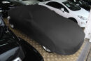 Black AD-Cover ® Mikrokuntur with mirror pockets for Jaguar XKR