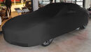 Black AD-Cover ® Mikrokuntur with mirror pockets for Mercedes-Benz SLS