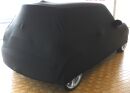 Black AD-Cover ® Mikrokuntur with mirror pockets for BMW Mini