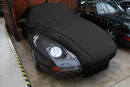 Black AD-Cover ® Mikrokuntur with mirror pockets for Porsche 928