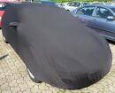 Black AD-Cover ® Mikrokuntur with mirror pockets for Seat Leon